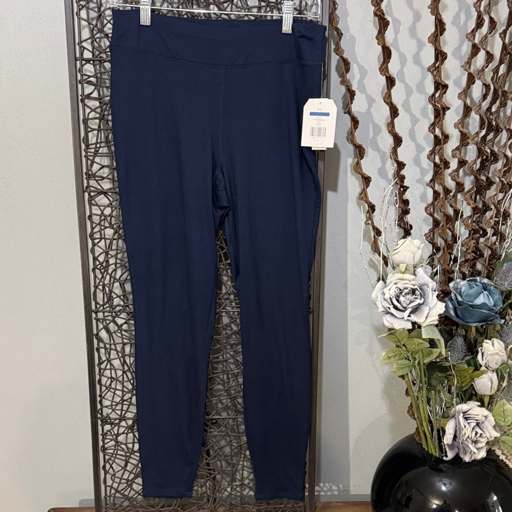 Wonderly Studio Navy High Rise Leggings P/L NWT Stretch - Picture 2 of 7